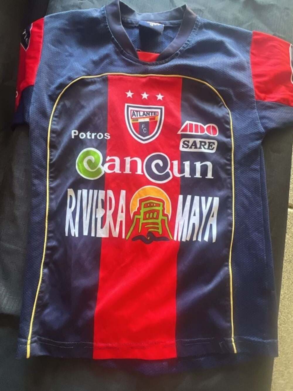 Garcis Atlante FC 2007-2009 Home Soccer Jersey Boys sz 12